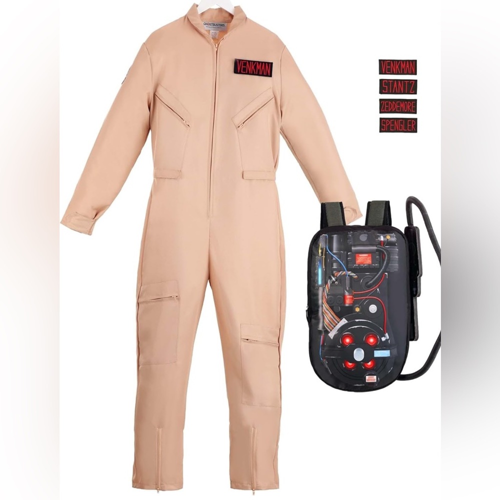 Ghostbusters Beige Jumpsuit Costume